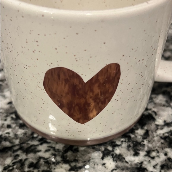 Starbucks CUTE Speckled Rose Gold Heart Mug 12 oz - Picture 2 of 8